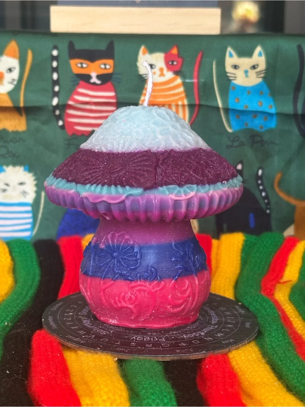 Handmade Colorful Mushroom Candle